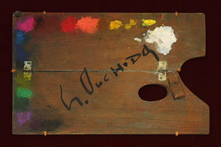 tam-201311-画家とパレット　～巨匠たちの創作のひみつ～-大内田茂士「パレット」笠間日動美術館所蔵